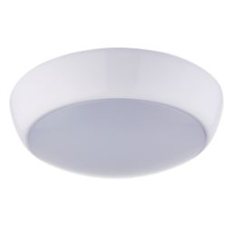 LAP Amazon LED Bathroom Ceiling Light with Microwave Sensor Gloss White 16W 1200lm