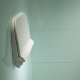 Wall-Mounted Shower Seat White