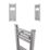 Flomasta 800mm x 300mm 543BTU Chrome Flat  Towel Radiator