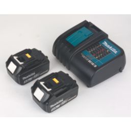 Makita DLX2507STJ 18V 2 x 5.0Ah Li-Ion LXT Brushless Cordless Twin Kit