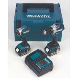Makita DLX2507STJ 18V 2 x 5.0Ah Li-Ion LXT Brushless Cordless Twin Kit