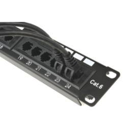 Philex Black Unshielded RJ45 Cat 6 Ethernet Cables 3m 10 Pack