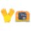 L-PRO Extra Life  Rubber Gloves Yellow Large 5 Pairs