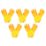 L-PRO Extra Life  Rubber Gloves Yellow Large 5 Pairs