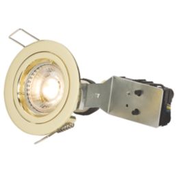 Knightsbridge  Fixed  Recessed Downlight Brass