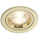 Knightsbridge  Fixed  Recessed Downlight Brass