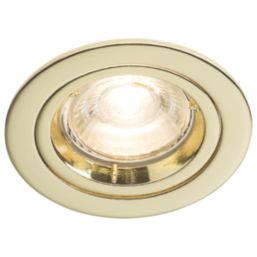 Knightsbridge  Fixed  Recessed Downlight Brass