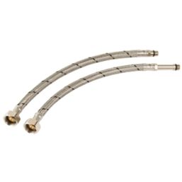 Midbrass Flexi Tap Connector 10mm x 1/2" x 300mm 2 Pack