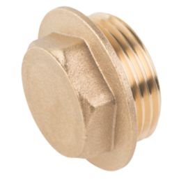 Midbrass  Brass BSP Male Flanged Plug 1"
