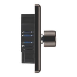 LAP  2-Gang 2-Way LED Dimmer Switch  Black Nickel with Colour-Matched Inserts