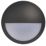 LAP  Outdoor Round LED Bulkhead Matt Black 12W 1000lm