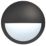 LAP  Outdoor Round LED Bulkhead Matt Black 12W 1000lm