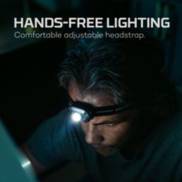 Nebo Mycro 250 Rechargeable LED Head Torch Twin Pack Storm Grey 250lm