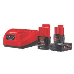 Milwaukee M12FCOT-622X 76mm 12V 2 x 2.0 / 6.0Ah Li-Ion RedLithium Brushless Cordless Cut Off Tool