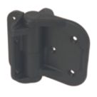 GateMate Black Straight Offset Self Closing Hinges 108mm x 4" x 110mm 2 Pack