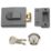 Yale 81  Roller Bolt Nightlatch Dark Metal Grey / Satin Chrome 60mm Backset
