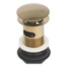 Flomasta Slotted Pop Up Basin Waste Brushed Brass 66mm