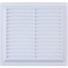 Map Vent Fixed Louvre with Flyscreen Vent White 229mm x 229mm