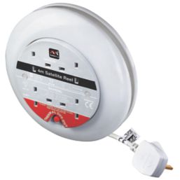 Masterplug SATT0413/4W-XD 13A 4-Gang 4m  Cassette Reel 240V