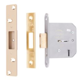 ERA  5 Lever Brass Mortice Deadlock 76mm Case - 56mm Backset
