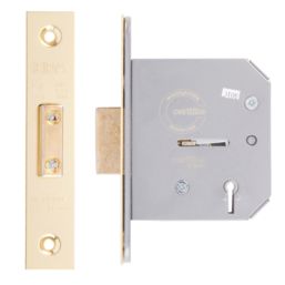 ERA  5 Lever Brass Mortice Deadlock 76mm Case - 56mm Backset