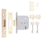 ERA  5 Lever Brass Mortice Deadlock 76mm Case - 56mm Backset