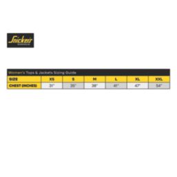 Snickers 2597 Short Sleeve Womens T-Shirt Black Size 12-14