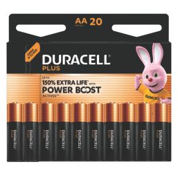 Duracell Plus AA 1.5V Alkaline Batteries 20 Pack