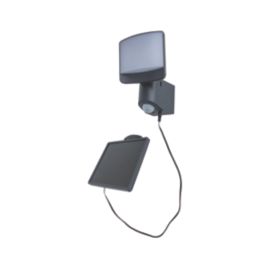 Lutec Sunshine Outdoor LED Solar-Powered Floodlight With PIR Sensor Dark Grey 500lm