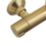 Highlife Bathrooms Spey Rear-Fed Exposed Brushed Brass Thermostatic Shower