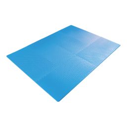 Essentials  Interlocking Floor Tiles Blue 20mm 12 Pack