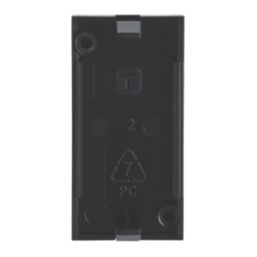 Contactum  1-Module Modular Blanking Plate Black