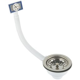 ETAL Sink Strainer Waste with Overflow Chrome 90mm