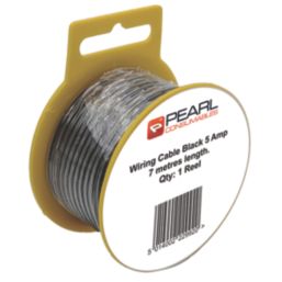Pearl Consumables 5A 0.65mm² Automotive Cable 7m Coil Black