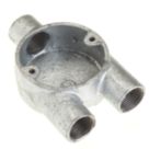 Deta 3 Way 20mm Y Conduit Box Galvanised