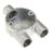 Deta 3 Way 20mm Y Conduit Box Galvanised