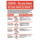 COSHH Safety Poster 600mm x 420mm