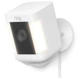 Ring Spotlight Cam Plus White Wireless 1080p Outdoor Smart Camera with Spotlight & PIR Sensor