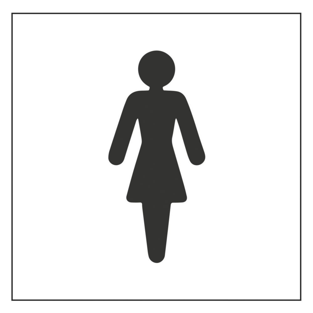 Essentials Womens Symbol Sign 150mm x 150mm - Screwfix