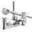 Bristan Lever Chrome 95mm Deck Mounted Dual Control Manual Shower Mixer Tap