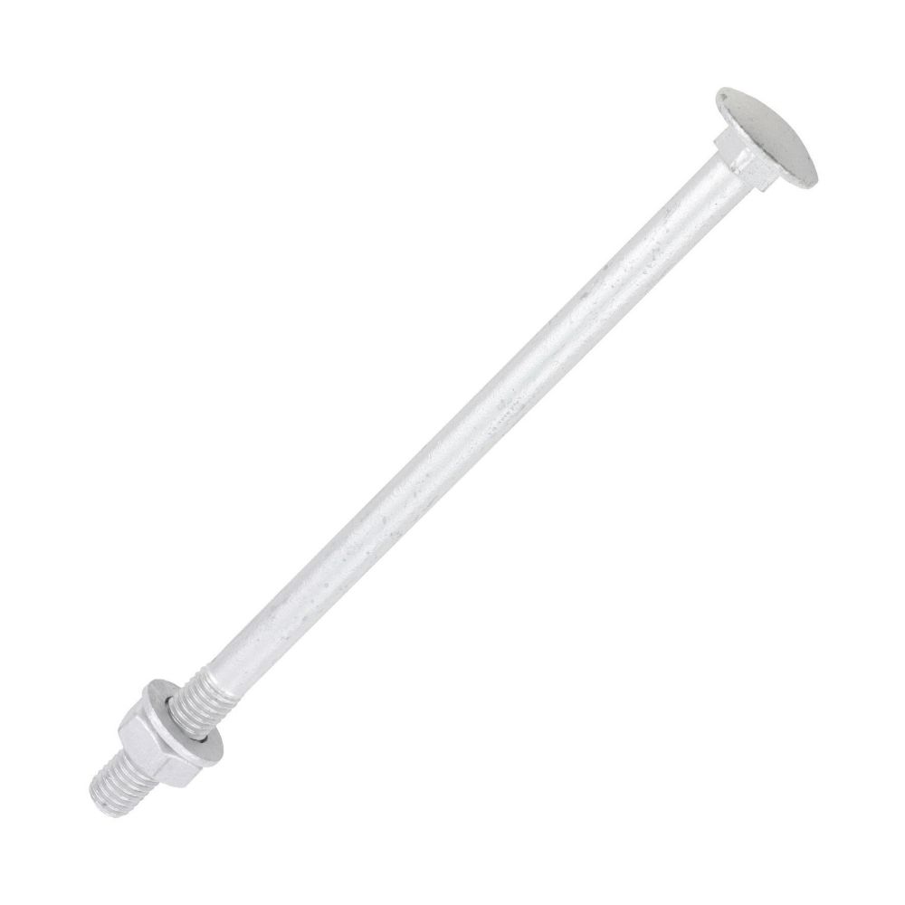 Timco Exterior Coach Bolts Carbon Steel Organic Silver Coating M10 x