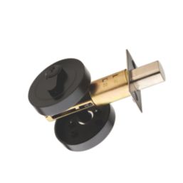 Security Solutions  1 Lever Matt Black Euro Locking Deadbolt Thumbturn Set 82mm Case - 60mm Backset