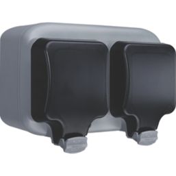 Masterplug  IP66 13A 1-Gang Weatherproof Outdoor Unswitched Active Plug Socket With RCBO