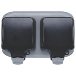 Masterplug  IP66 13A 1-Gang Weatherproof Outdoor Unswitched Active Plug Socket With RCBO