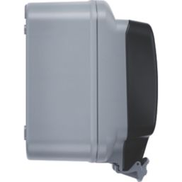 Masterplug  IP66 13A 1-Gang Weatherproof Outdoor Unswitched Active Plug Socket With RCBO