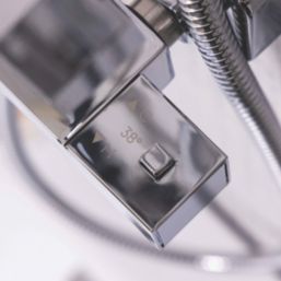 ETAL Pour Exposed Single Outlet Thermostatic Chrome Shower Valve