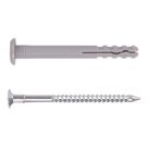 Easyfix  Nylon & Steel Mushroom Head Hammer Fixings 8mm x 80mm 50 Pack