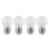 Sylvania Toledo E27 Mini Globe LED Light Bulb Frosted 470lm 4.2W 4 Pack