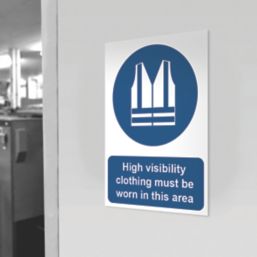 Essentials  "High Visibility Clothing Must Be Worn In This Area" Sign 420mm x 297mm