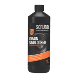 Scrubb   Drain, Sink & Plughole Unblocker 1Ltr